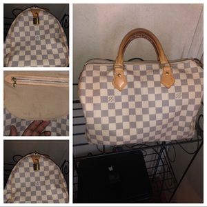 “Authentic” Louis Vuitton Damier Azur Speedy 30